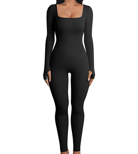 Seamless Jumpsuit Long Sleeve Shapewear Hip Lift Yoga Jumpsuit Sports Jumpsuit Bodysuits