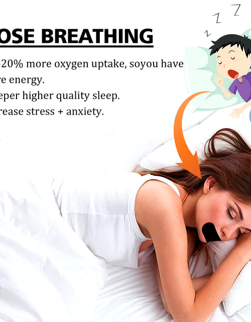 Load image into Gallery viewer, 60Pcs Mouth Tape Sleeping Keep Mouth Close Prevent Snoring Gentle Sleep Strip for Home Travel Mouth Tape Mouth Tape for Sleeping
