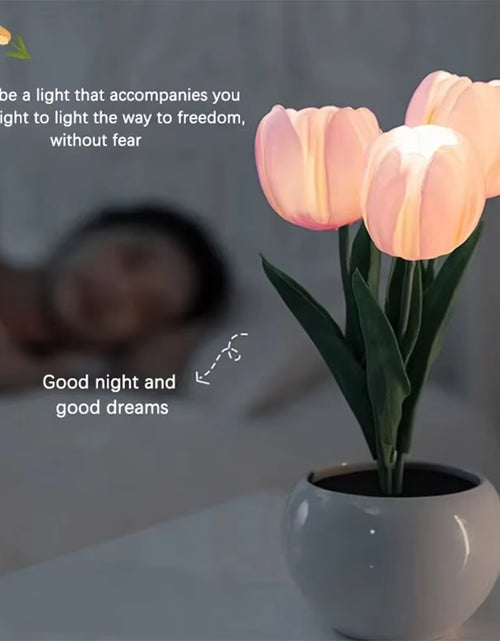 Load image into Gallery viewer, LED Tulip Lamp Night Simulation Flower Atmosphere Desk Light Room Table Decoration Lamp Gift for Girl Friend
