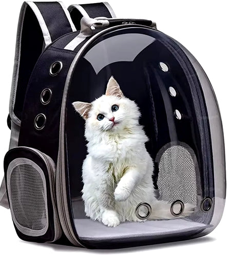 Cat Pet Carrier Backpack Transparent Capsule Bubble Pet Backpack Small Animal Puppy Kitty Bird Breathable Pet Carrier for Travel