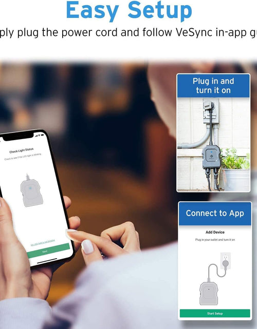 Load image into Gallery viewer, Smart Plug, Smart Home Outdoor  Wifi Outlet with 2 Sockets for Outdoor Lights, Timer Function &amp; Energy Monitoring, Works with Alexa &amp; Google Home, Wireless Remote Control, ETL Listed
