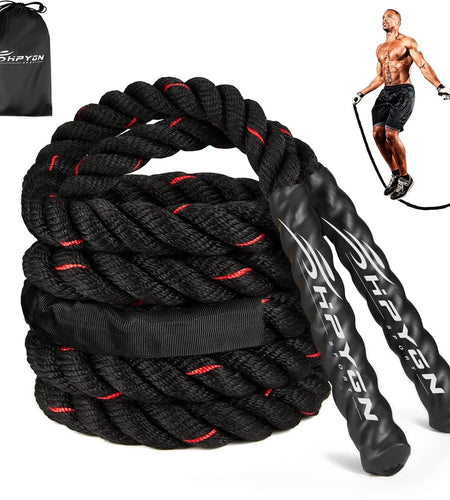 Weighted Jump Ropes for Men Women, 2.8Lb 3.8Lb 5Lb Heavy Skipping Rope for Exercise, Adult Jumpropes for Home Workout, Total Body Workout Equipment