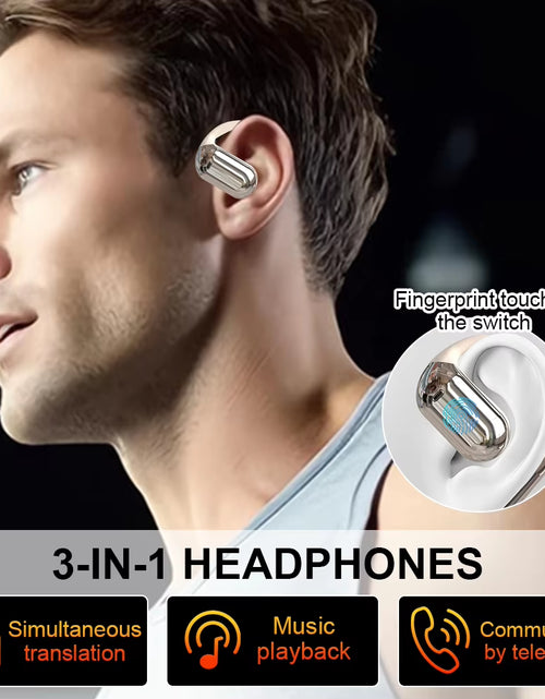 Load image into Gallery viewer, 3-In-1 AI Translator Earbuds 144 Languages Noise Cancelling Bluetooth 5.3 Headset Instant Translator Smart Voice Real Time ﻿
