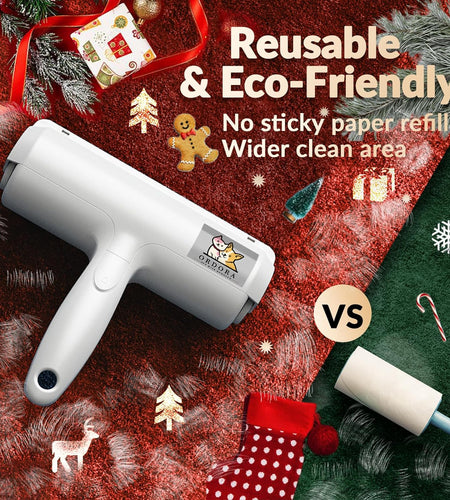 Reuseable Hair Remover -  Pet Hair Roller for Cat, Couch, Furniture, Carpet and Bedding, Portable Lint Rollers - Perfect Dog Fur Remover Tool