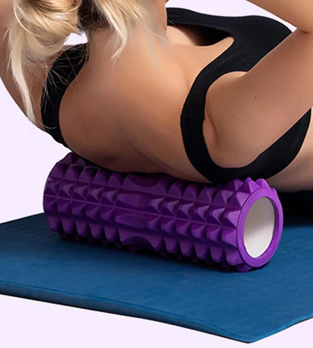 30Cm Yoga Column Foam Fitness Muscle Training Pilates Sports Massage Foam Roller Grid Trigger Point Therapy Home Gym Exercise