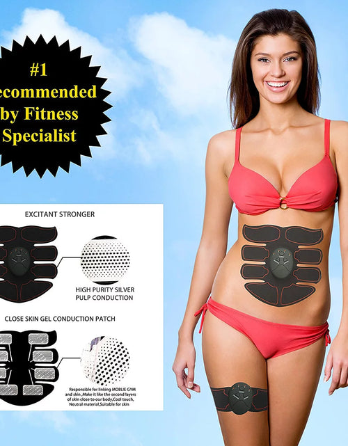 Load image into Gallery viewer, 1SET Magic EMS Muscle Training Gear Abdominal Muscle Trainer ABS Trainer Fit Body Home Exercise Shape Fitness
