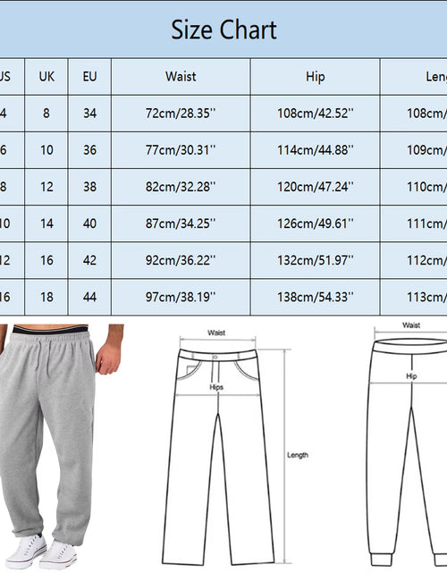 Load image into Gallery viewer, Baggy Sweatpants for Men 2024 Elastic Waist Drawstring Grey Pants Sport Casual Trousers with Pockets Gym Fitness Joggy plus Size
