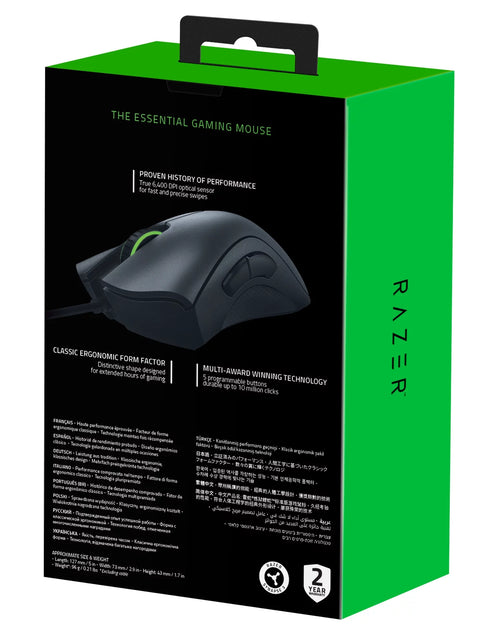 Load image into Gallery viewer, Deathadder Essential Wired Optical Gaming Mouse for PC, 5 Buttons, Black
