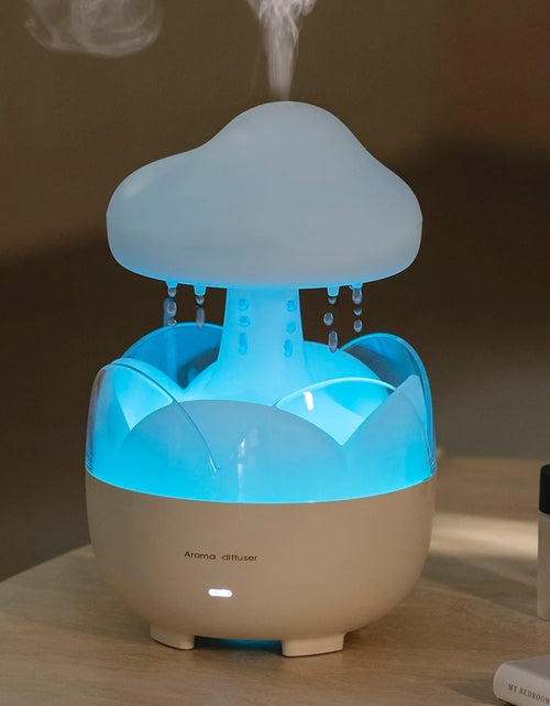 Load image into Gallery viewer, Mushroom Rain Air Humidifier Electric Aroma Diffuser Colorful Night Lights Rain Cloud Smell Distributor Relax Water Drops Sounds
