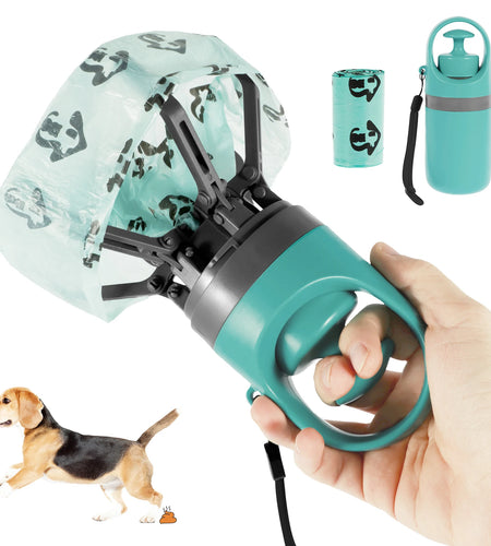 Pet Toilet Portable Outdoor Garbage Bag, Dog Toilet Six Claw Shovel Fecal Dispenser