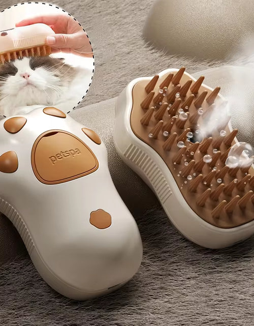 Load image into Gallery viewer, 3 in 1 Pet Brush Cat Steam Brush Comb Dog Brush Electric Spray Cat Hair Brushes Massage Pet Grooming Hair Removal Combs
