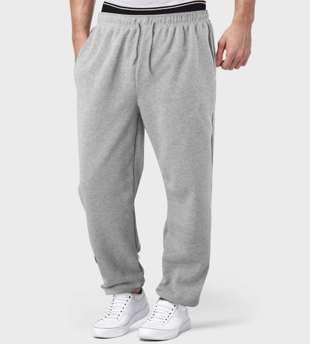 Baggy Sweatpants for Men 2024 Elastic Waist Drawstring Grey Pants Sport Casual Trousers with Pockets Gym Fitness Joggy plus Size