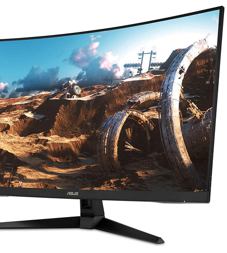 TUF Gaming 32" 1080P Curved Monitor (VG328H1B) - Full HD, 165Hz (Supports 144Hz), 1Ms, Extreme Low Motion Blur, Speaker, Adaptive-Sync, Freesync Premium, VESA Mountable, HDMI, Tilt Adjustable