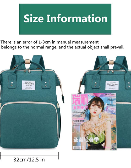 Load image into Gallery viewer, Upgraded Simple Mommy Bag, Portable Foldableing Backpack, Multi-Functional Large-Capacity Crib Mother and Baby Mommy Bag
