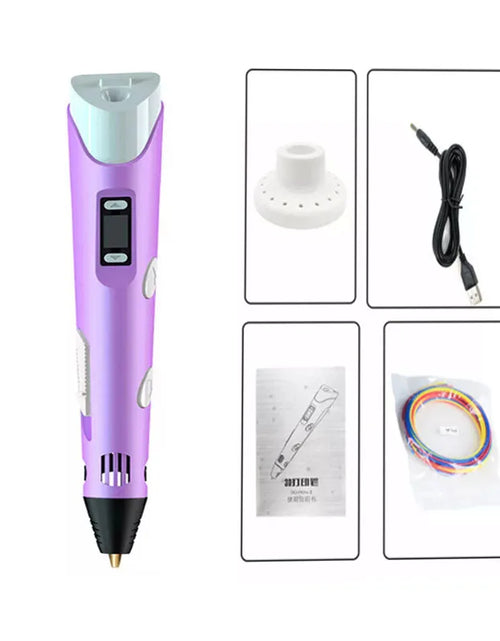 Load image into Gallery viewer, 3D Printing Pen Set USB Doodle Drawing LCD Screen and 3 Free Filaments Kid Gift
